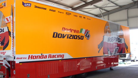 CV Graphics were proud to provide vehicle and pit lane graphics for Repsol Honda
